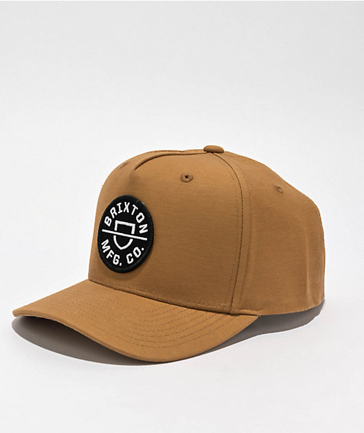 Brixton Crest Copper Snapback Hat | Zumiez