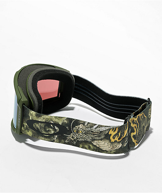 Oakley Kazu Kokubo Line Miner L Prizm Sage Gold Snowboard Goggles