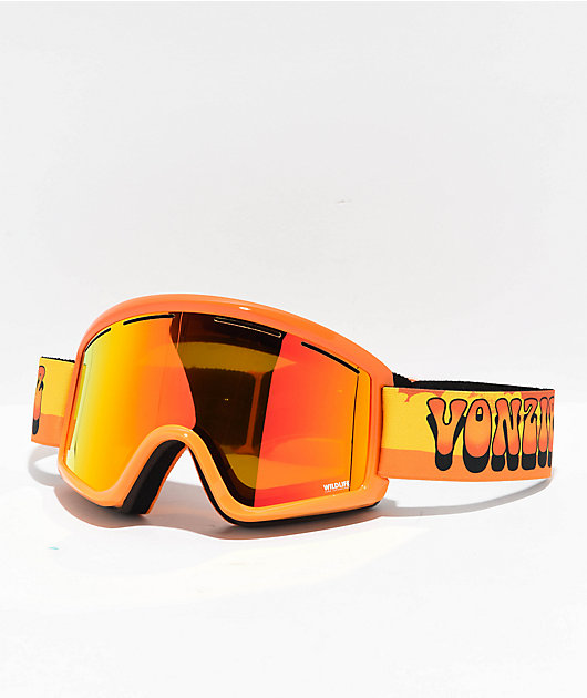 VONZIPPER John Jackson Cleaver Orange & Fire Chrome Snowboard