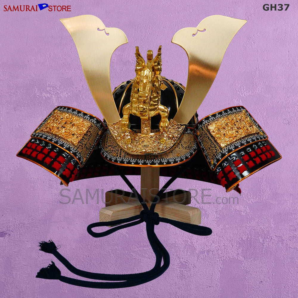 GH37 黒塗十二間筋兜『龍頭』納期3週間 - サムライストア SAMURAI STORE