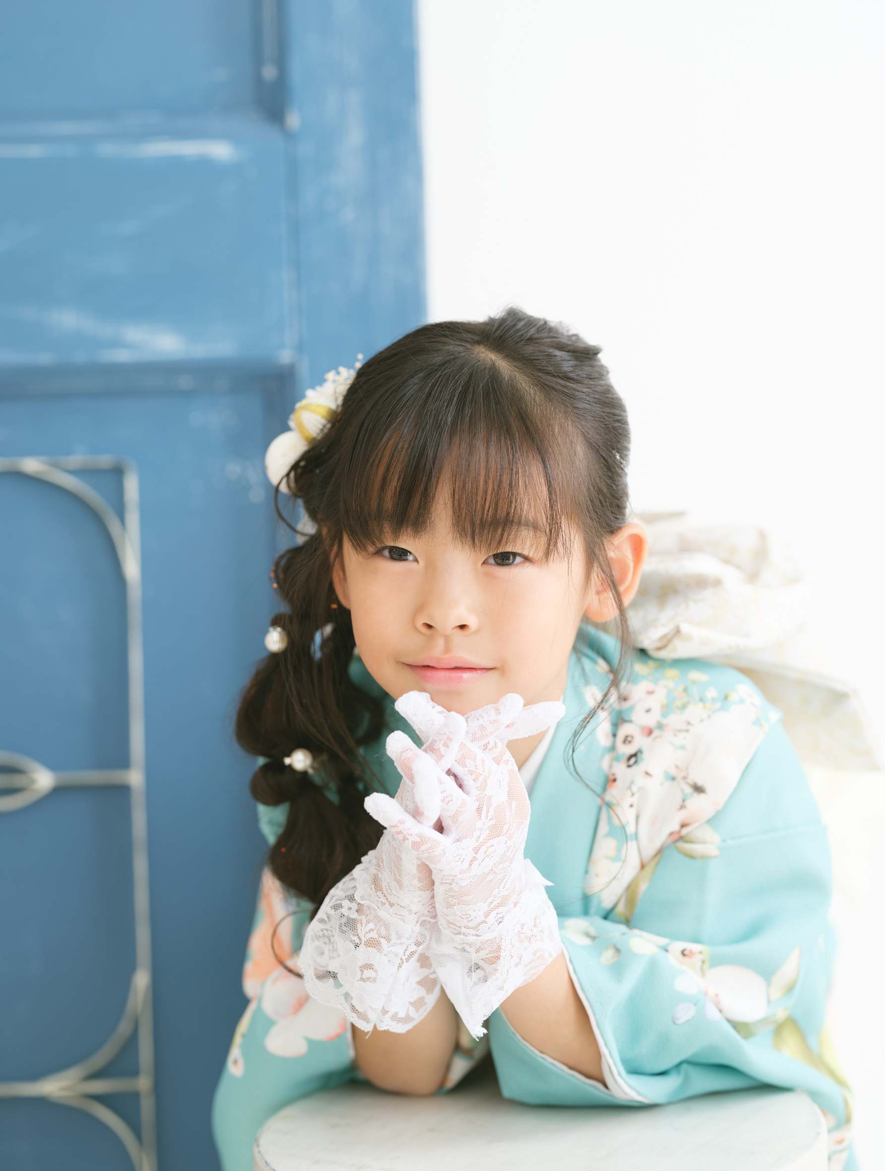 七五三7歳｜上品ミントグリーンで迎える特別な記念日