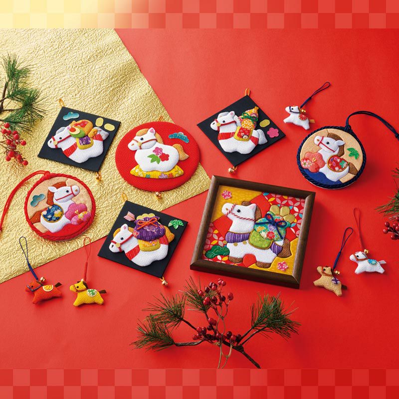 かんたん押絵・おめでた福午｜株式会社さくらほりきり