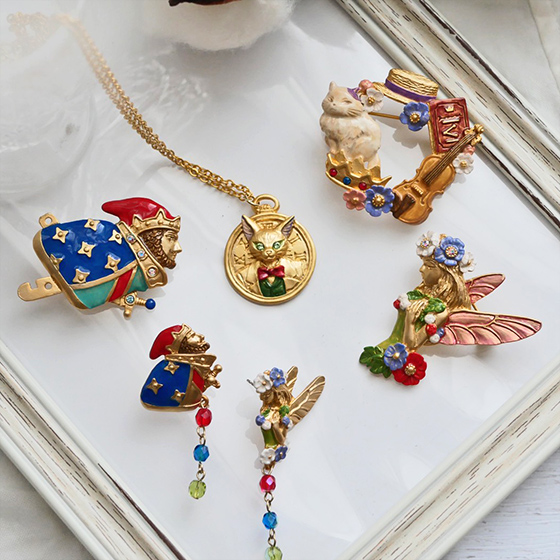 限定品】ジブリパーク 耳をすませば 七宝焼ブローチ ドワーフの王