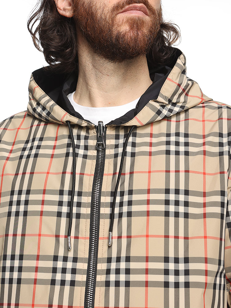BURBERRY (バーバリー) リバーシブル ヴィンテージチェック×無地
