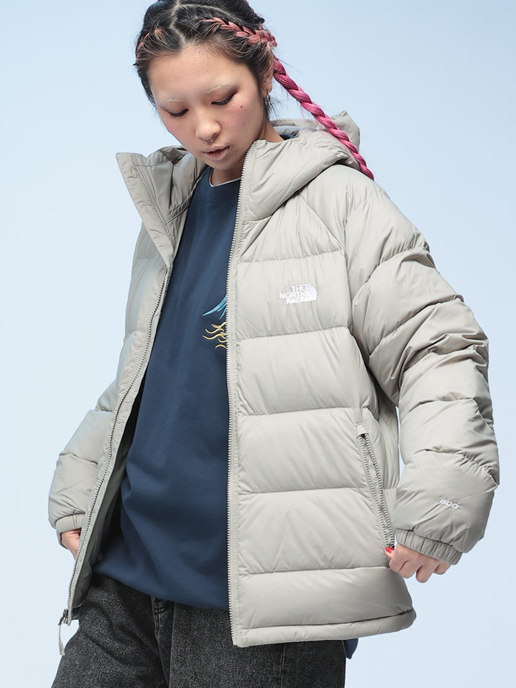 THE NORTH FACE (ザ ノースフェイス) ナイロン フード付き ダウン