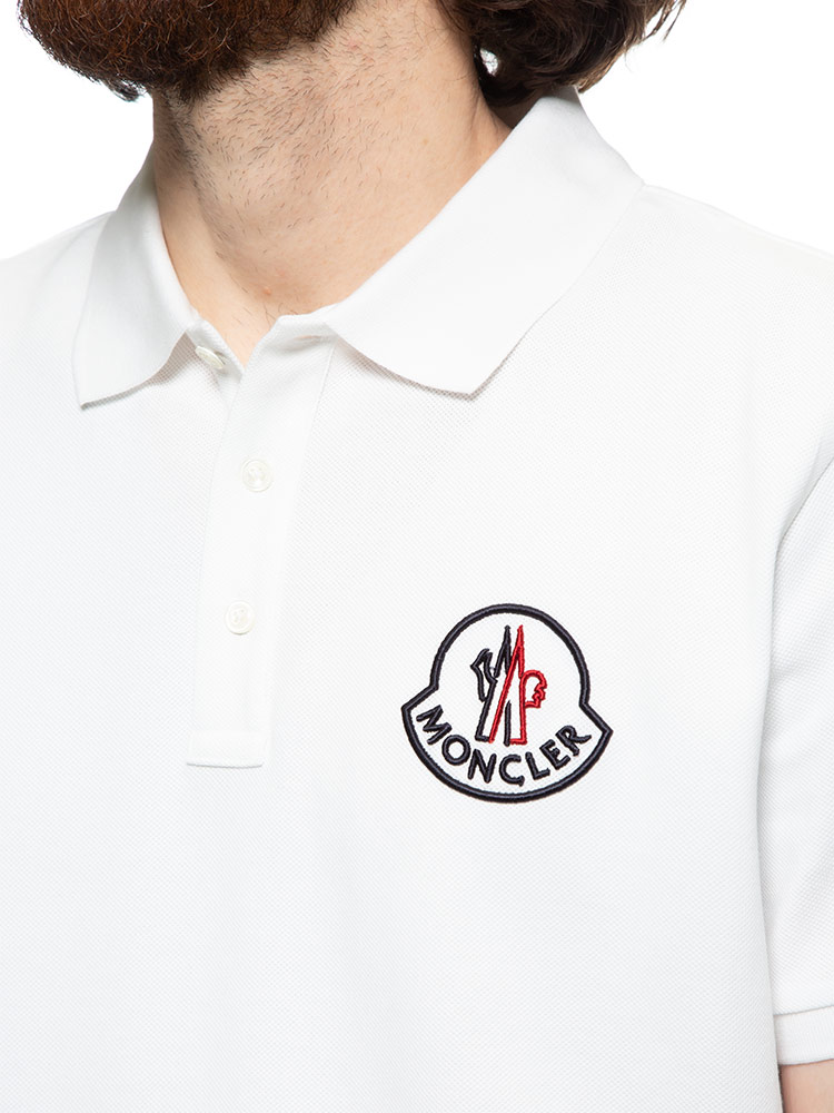 MONCLER (モンクレール) 胸BIGマーク 半袖 ポロシャツ MC8A0000484556