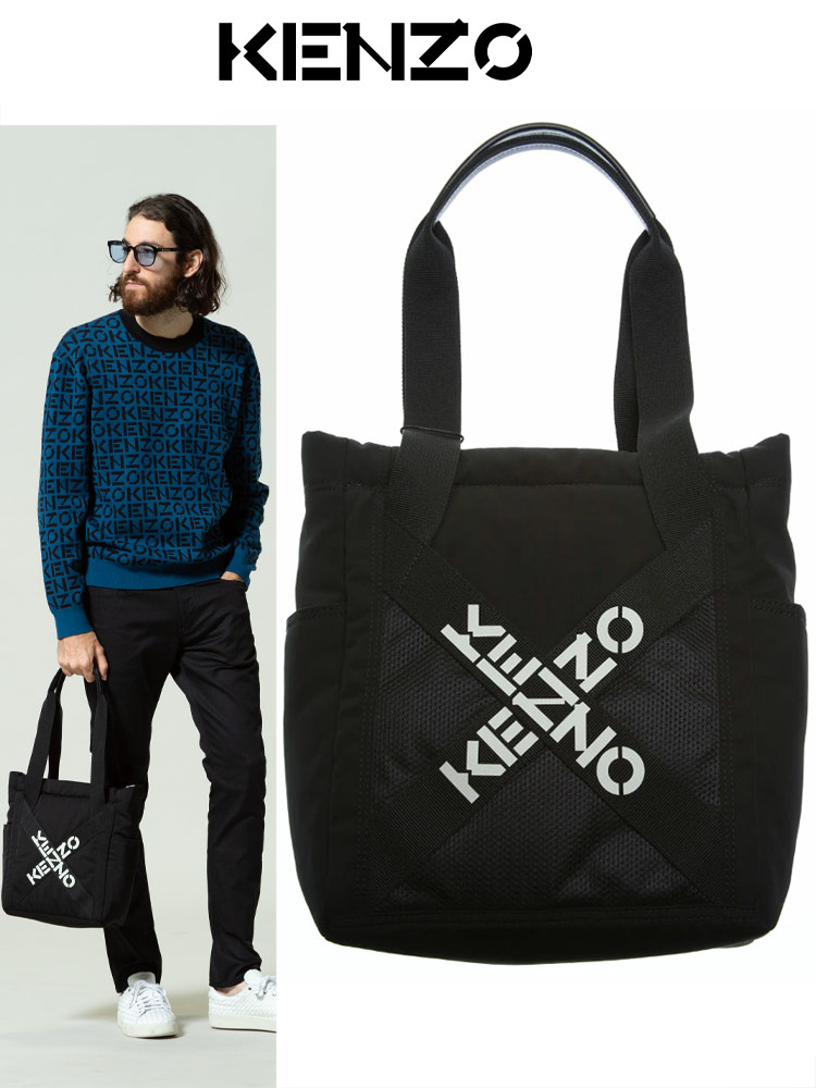 KENZO (ケンゾー) クロスロゴ トートバッグ SMALL KZFA62SA227F21