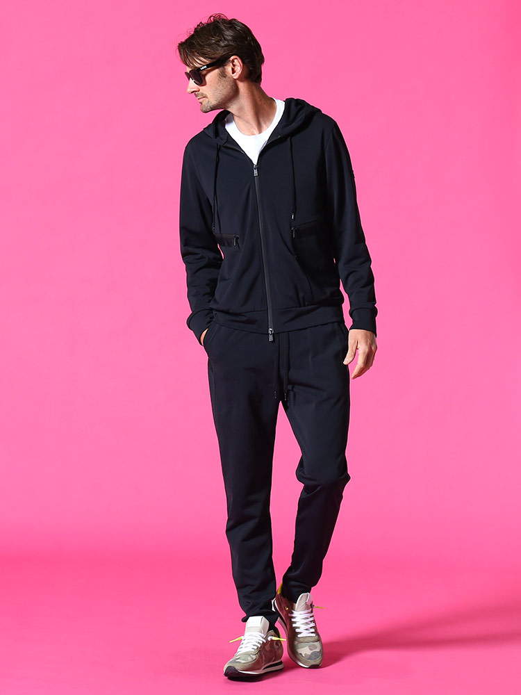 TATRAS (タトラス) フード フルジップ パーカー ロングパンツ