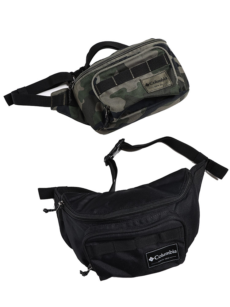 ウエストバック 無地＆カモフラ柄 デイジーチェーン付き ZIGZAG HIP