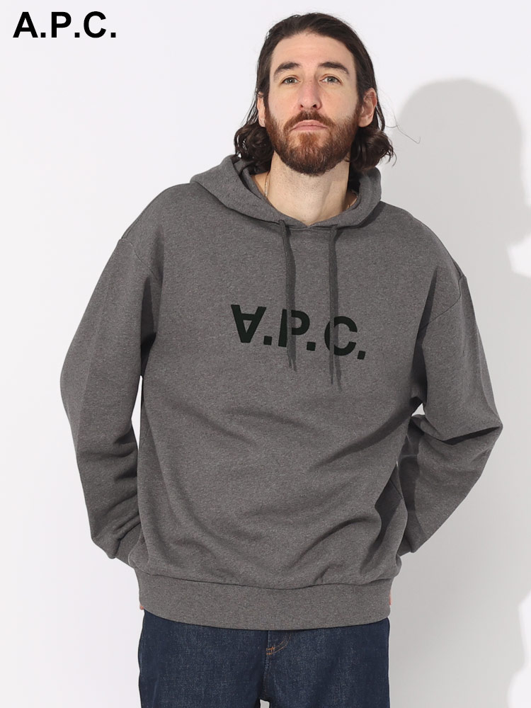 オンラインストア限定】 A.P.C. (アーペーセー) 裏起毛 ロゴプリント