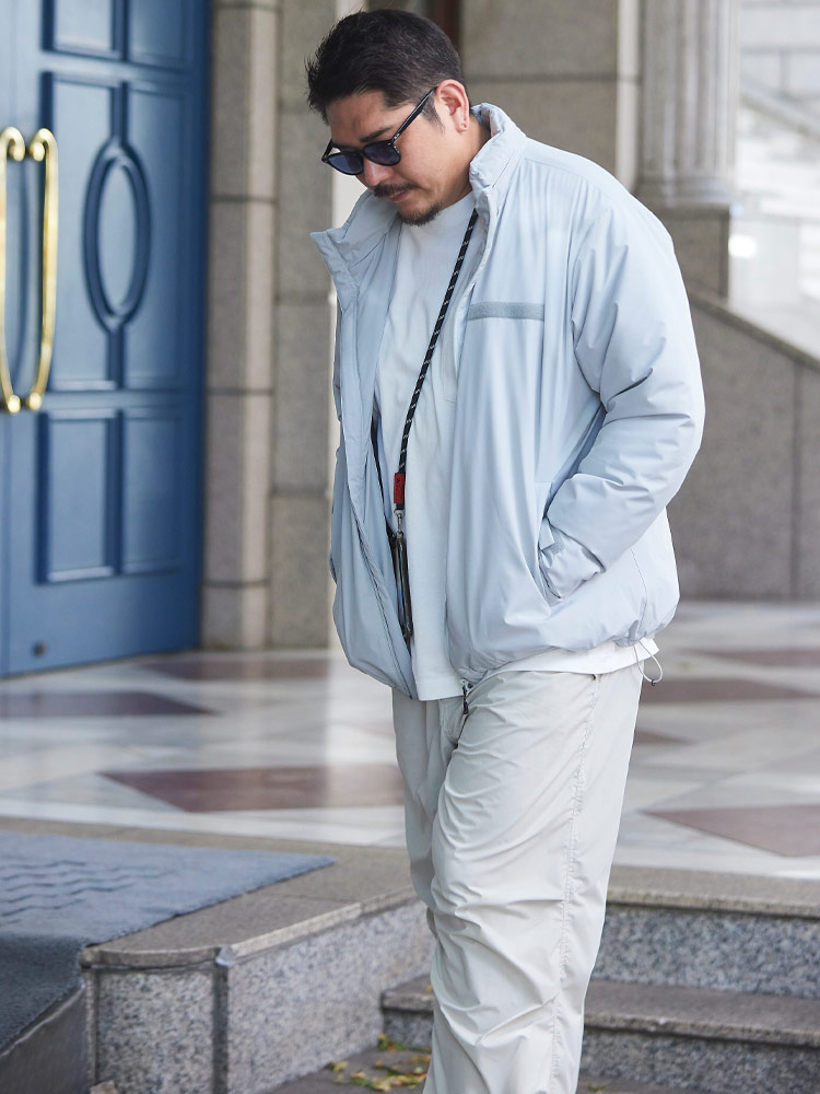 中綿ジャケット 全天候対応 フード収納 EVOL-TEX LEVEL7 アウター