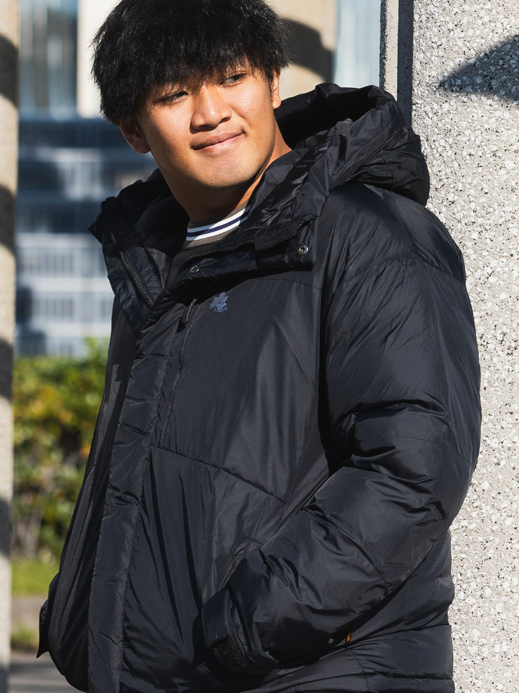 中綿ジャケット Thermore 撥水 無地 フルジップ アウター ブルゾン