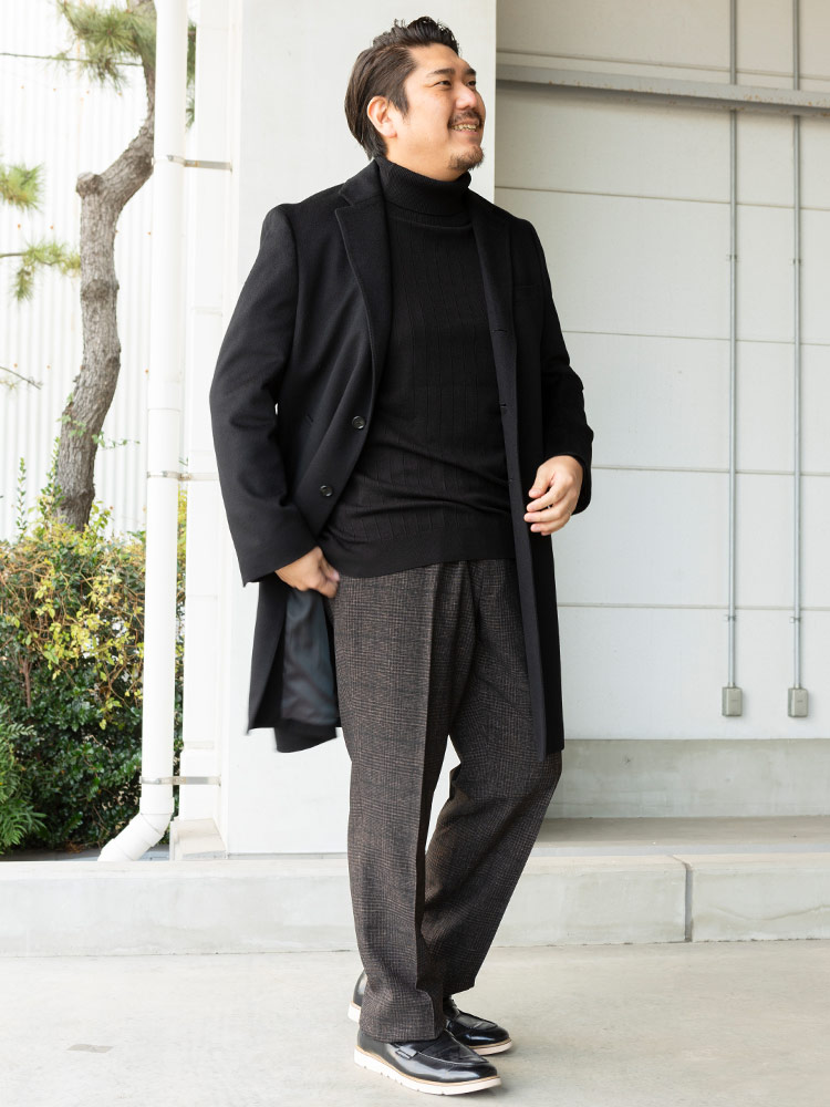 ロシャスプルミエール×コロンボ×レリアンチェスターコート3XLカシミヤ