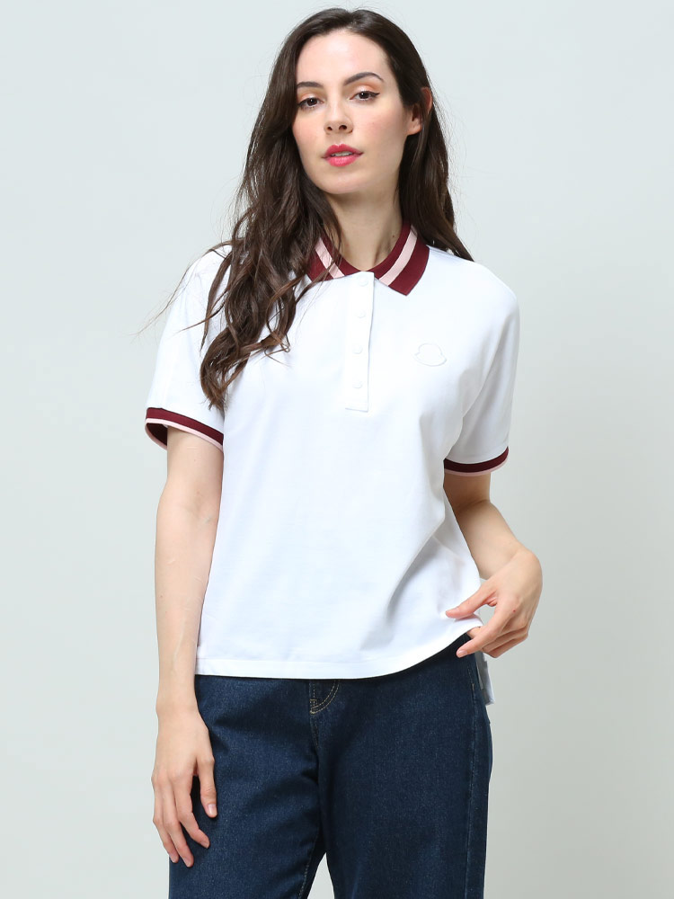 モンクレール レディース ポロシャツ 半袖 MONCLER ブランド ポロ 衿