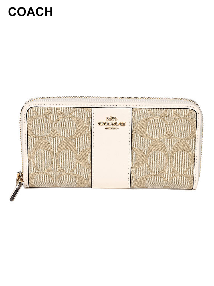 COACH (コーチ) ロゴ ラウンドジップ 長財布 CO54630IMDQC レディース