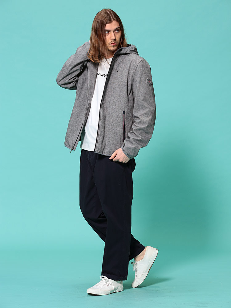 TOMMY HILFIGER (トミーヒルフィガー) 撥水 裏起毛 ソフトシェル