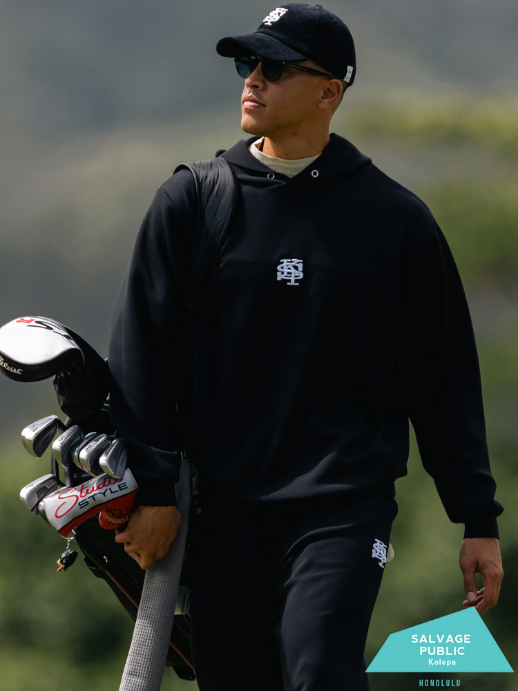 プルオーバー パーカー GOLF ロゴ刺繍 ダブルニット 3L-6L トップス