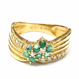 K14WG エメラルド ネクタイピン 14金 ホワイトゴールドの買取実績