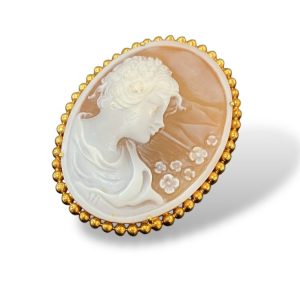 K18枠 瑪瑙カメオブローチ＆ペンダントトップの買取実績 | 買取専門店