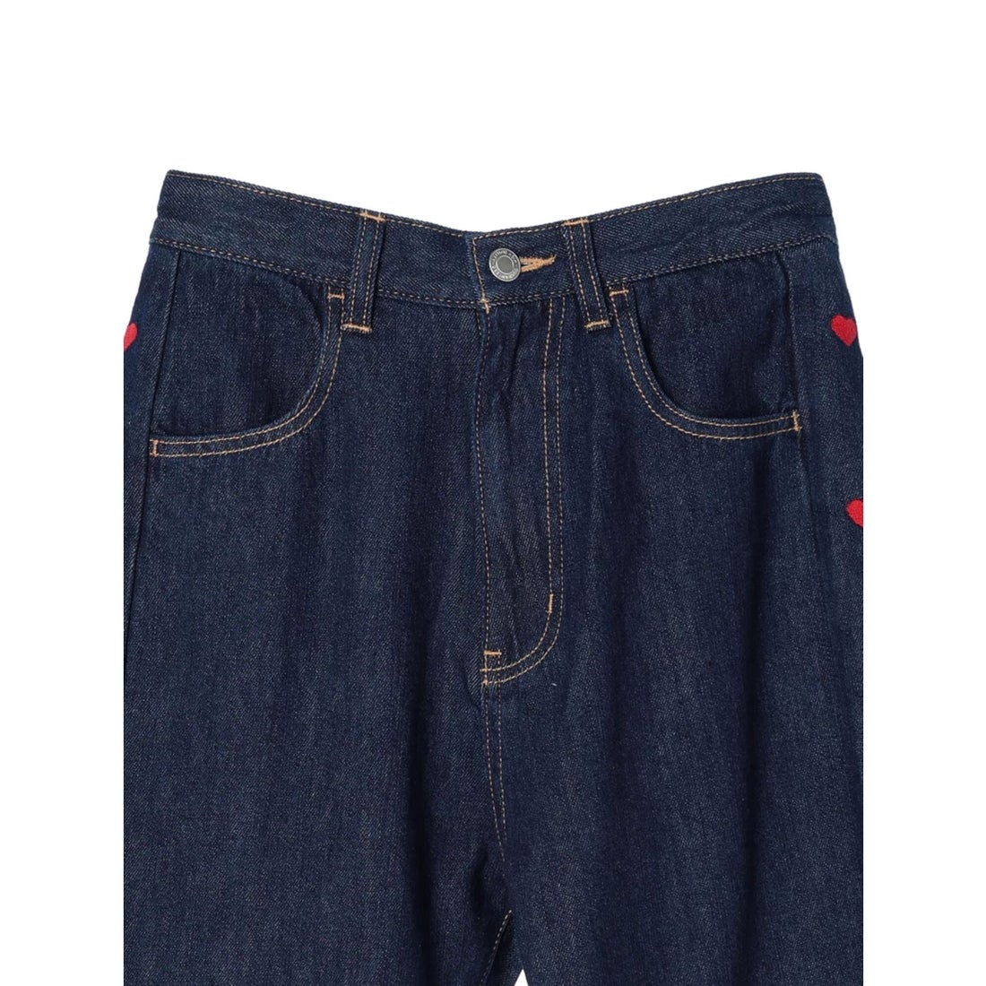 グリーン パークス Green Parks ・Double Flags ハート刺繍フレア