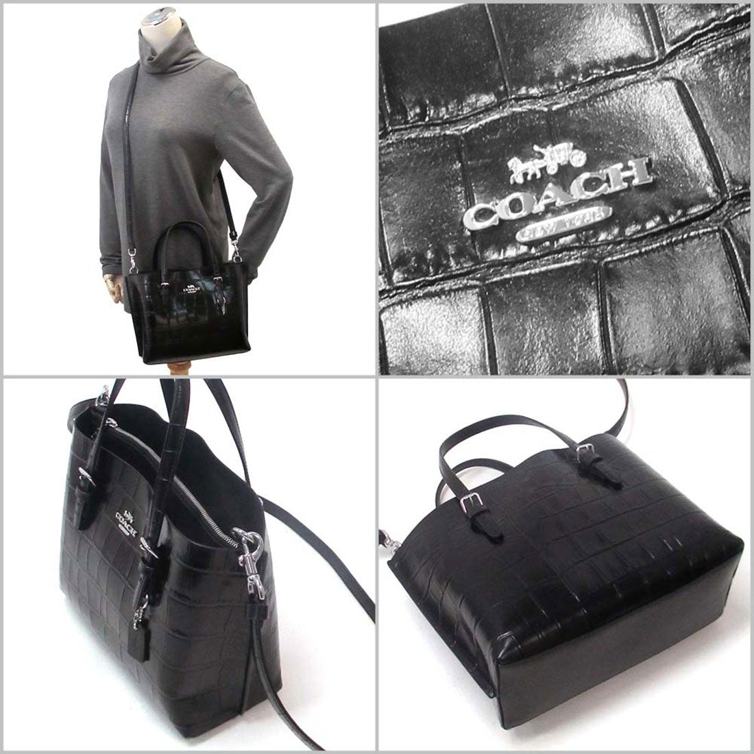 コーチ COACH コーチ レザーバッグ COACH アウトレット クロコダイル