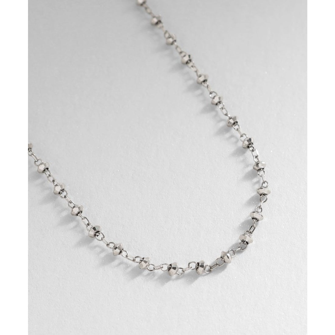 ココシュニック COCOSHNIK プラチナ カットビーズ連続 ブレスレット