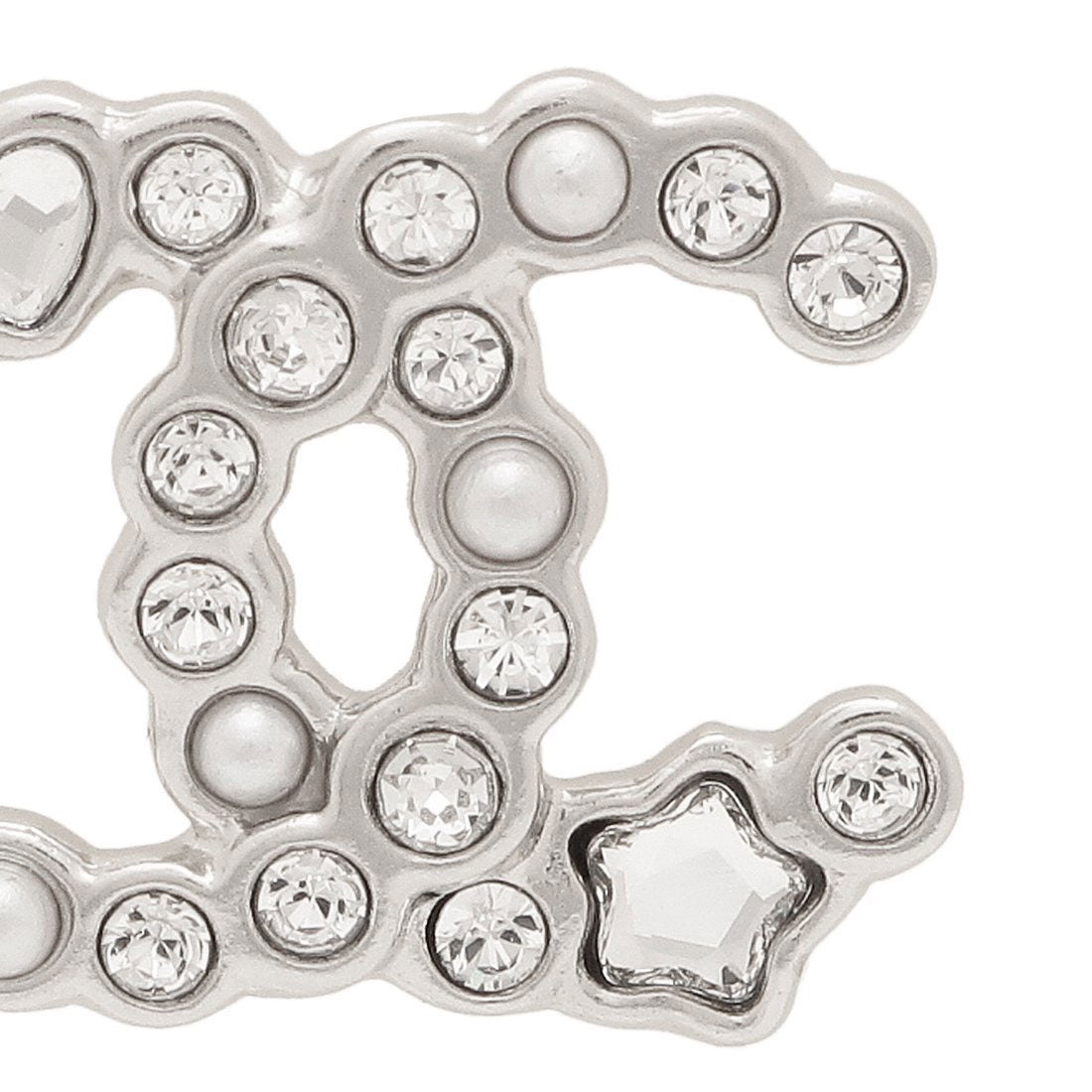 シャネル CHANEL ピアス ココマーク CCマーク スタッズ シルバー