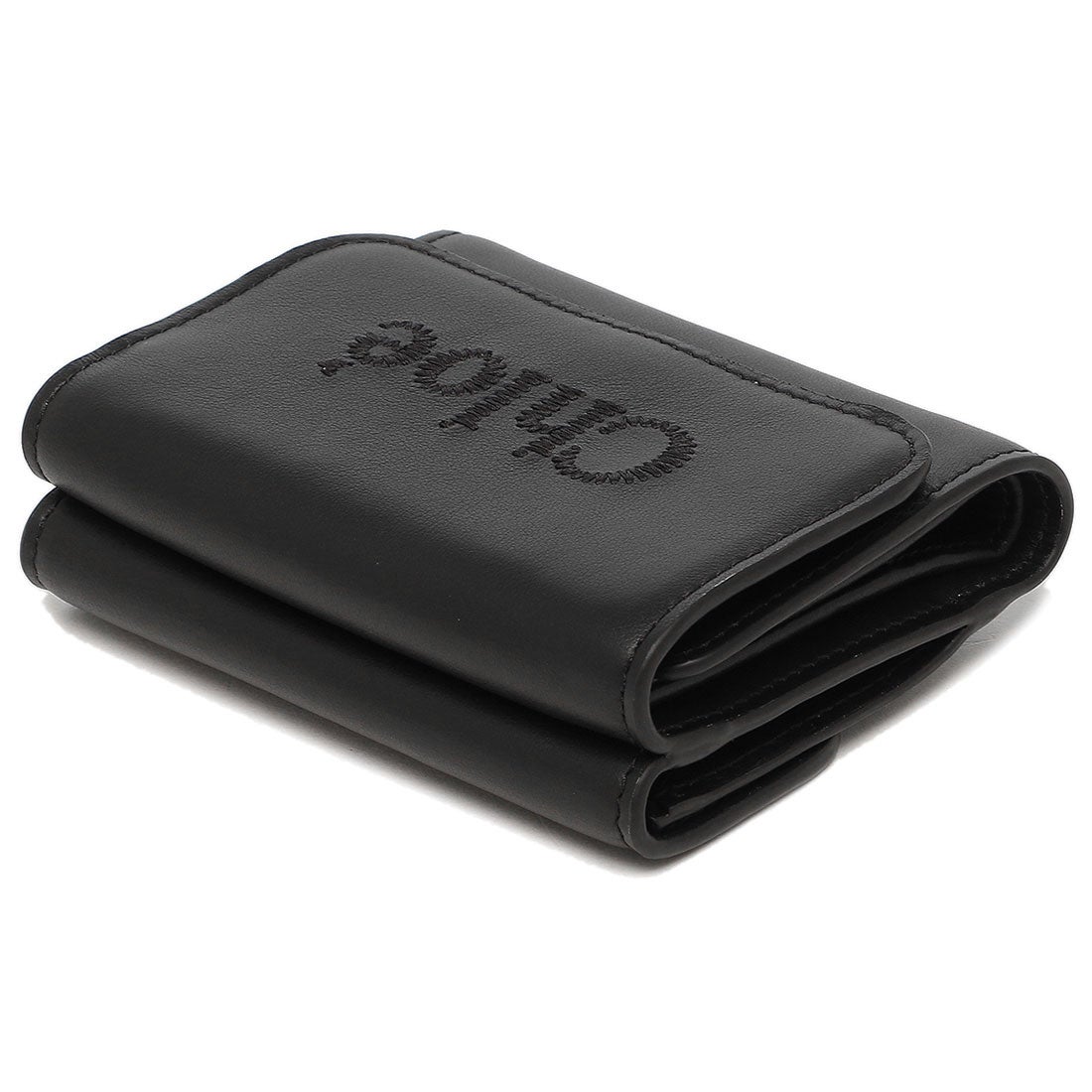 クロエ Chloe 三つ折り財布 クロエセンス ミニ財布 ブラック