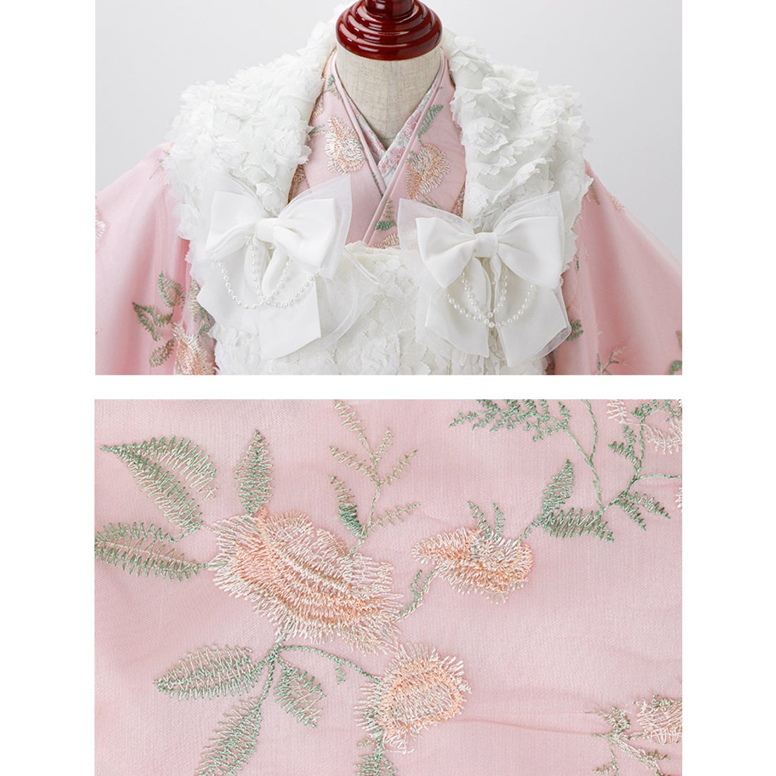 キャサリンコテージ Catherine Cottage 花柄刺繍チュールレース着物と