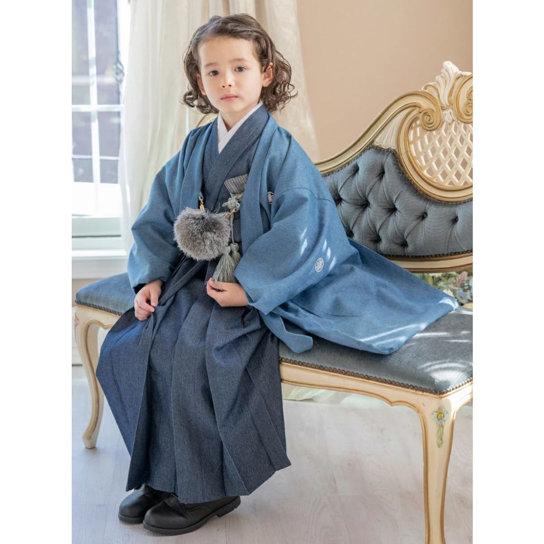 キャサリンコテージ Catherine Cottage 男の子羽織袴セット （デニム