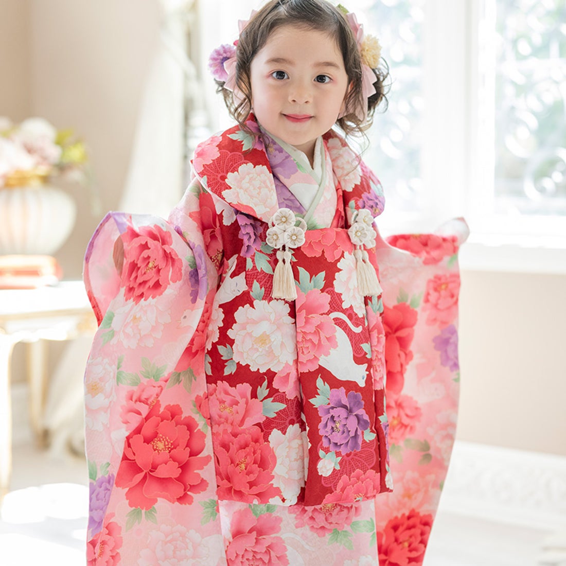 キャサリンコテージ Catherine Cottage 花柄織入り着物ワンピース＆同