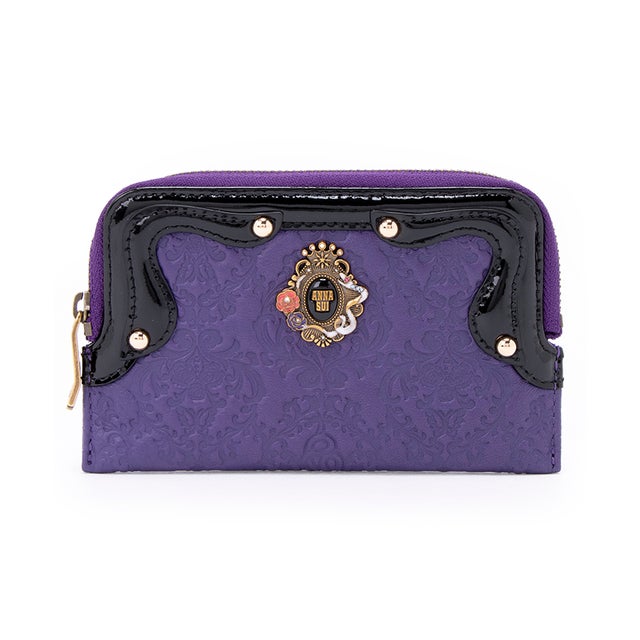 ANNA SUI セルパン キーケース パープル -人気ブランドのバッグ、財布