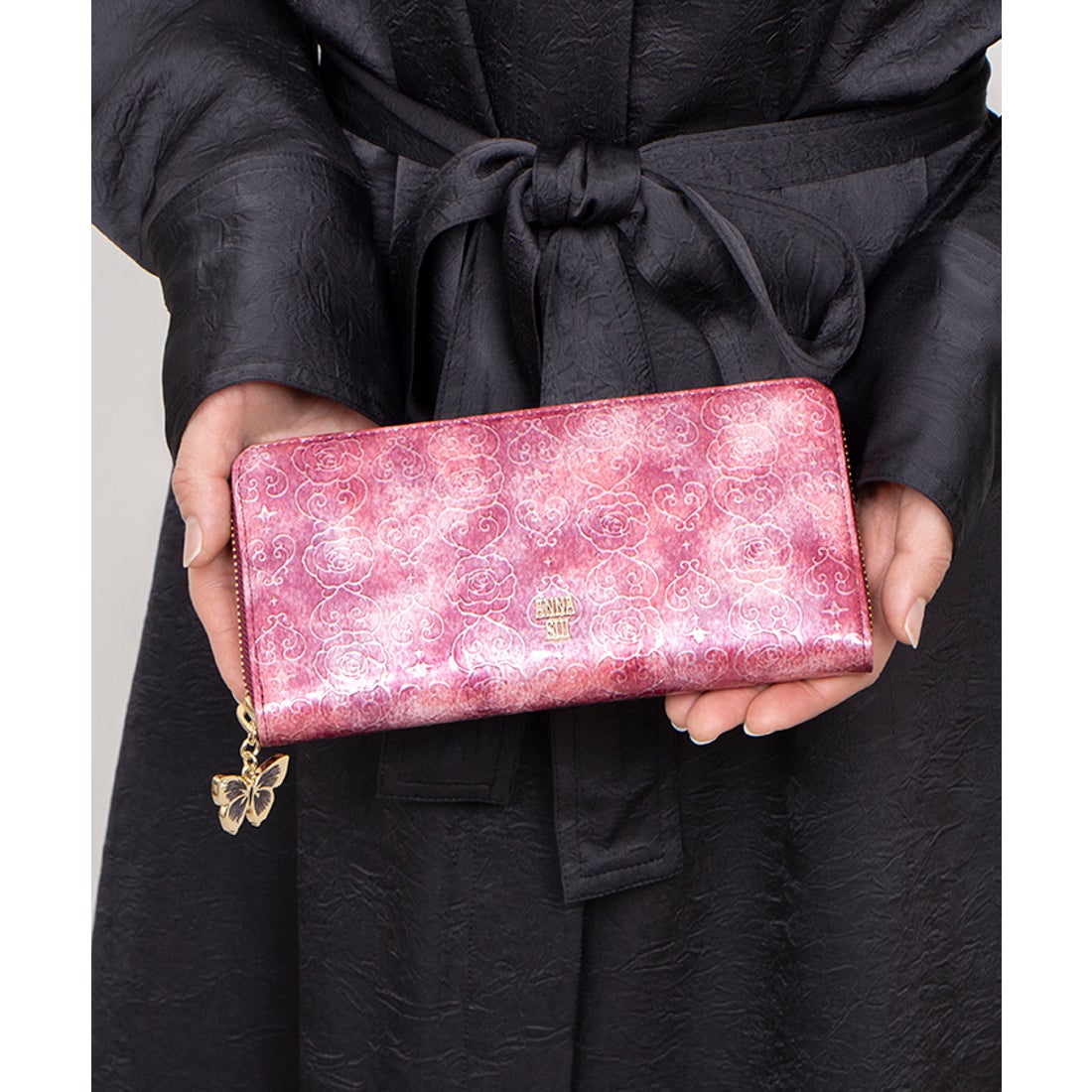 アナスイ ANNA SUI ローズハート ラウンド長財布 （ロゼ） -人気