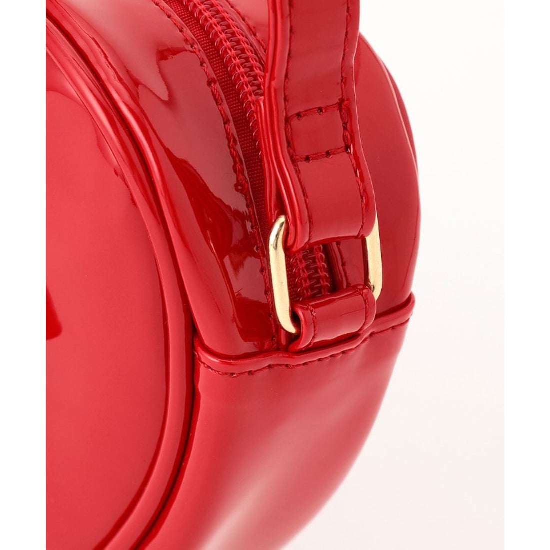 エニィ ANY エナメルハート型 ショルダーバッグ （レッド