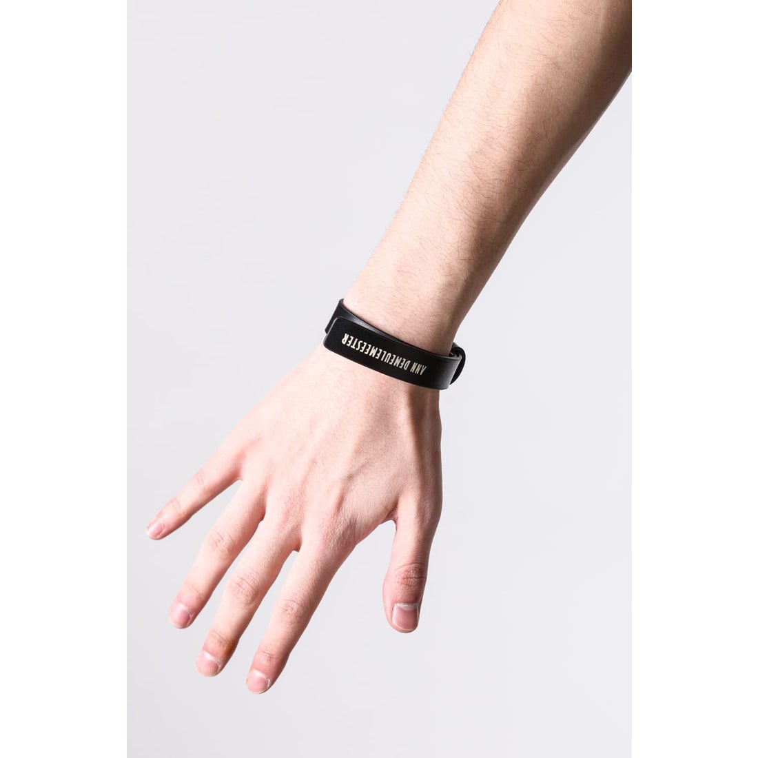 Ann Demeulemeester VANIR LEATHER BRACELET （Black） - Osaka