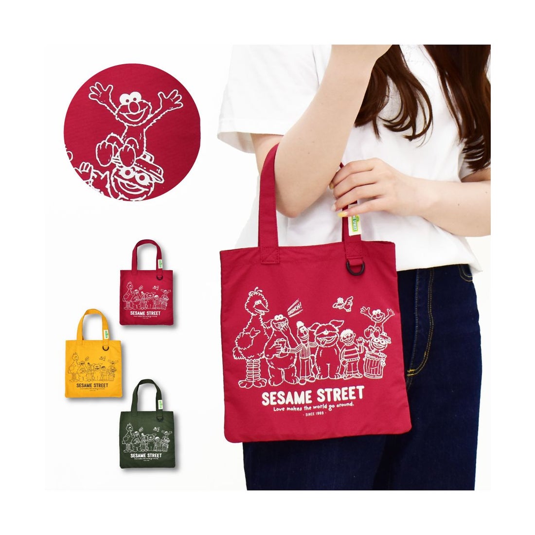 RUNNER セサミストリート SESAMESTREET ミニトートバッグ ナイロン