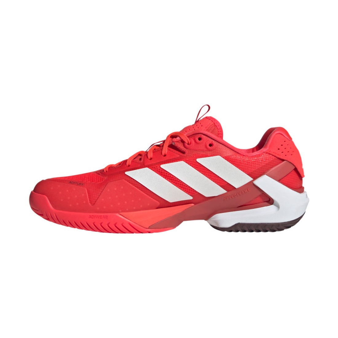新品adidas テニスシューズ 25.5 ブラック/オレンジ ハードコート推奨