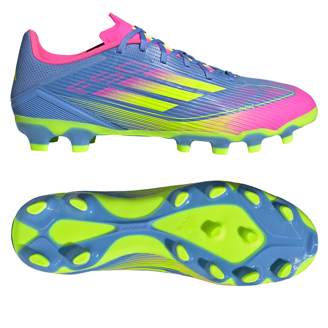 adidas アディダス F50 LEAGUE HG/AG(ブルー×イエロー×ピンク) NJV50