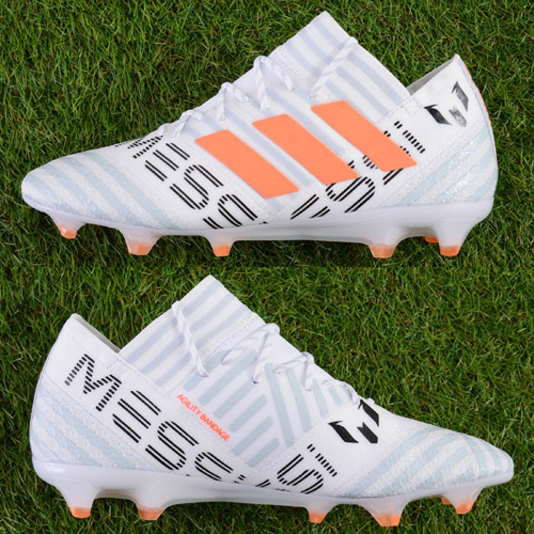 adidas アディダス ネメシス メッシ 17.1 FG/AG(ホワイト×オレンジ