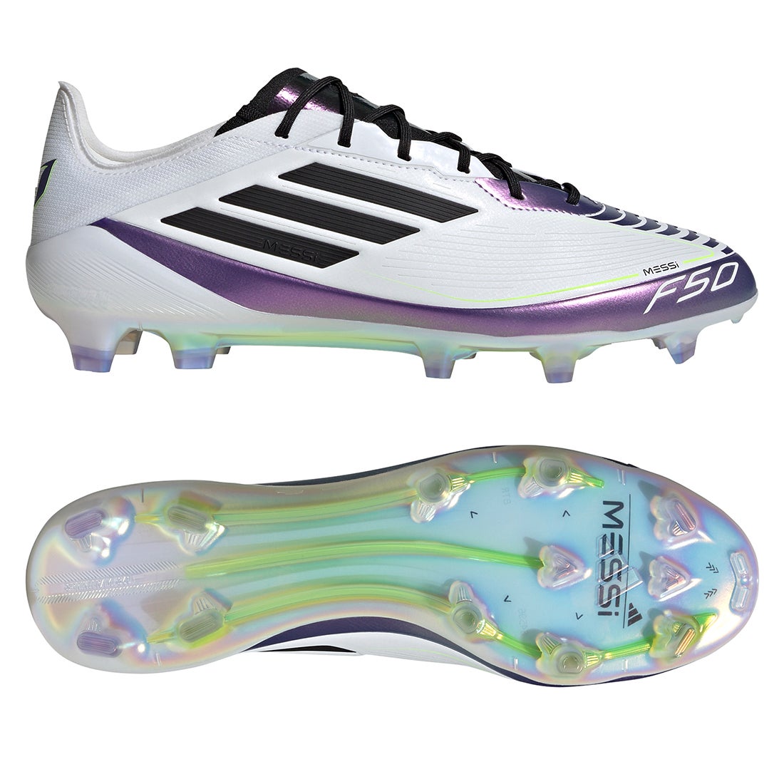 adidas アディダス F50 MESSI ELITE FG(ホワイト×ブラック×パープル