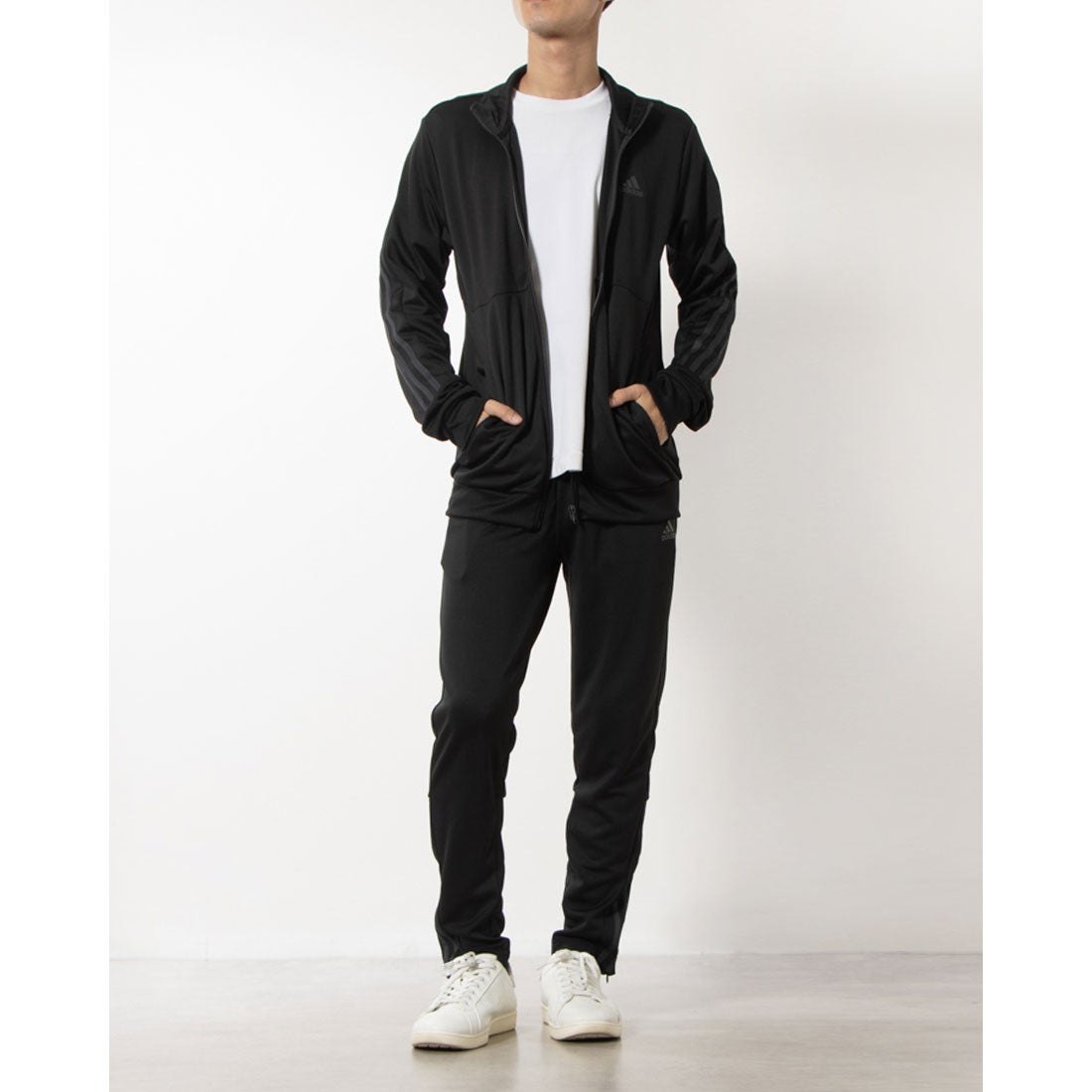 アディダス adidas メンズ ジャージ上下セット スリム ジップ トラック