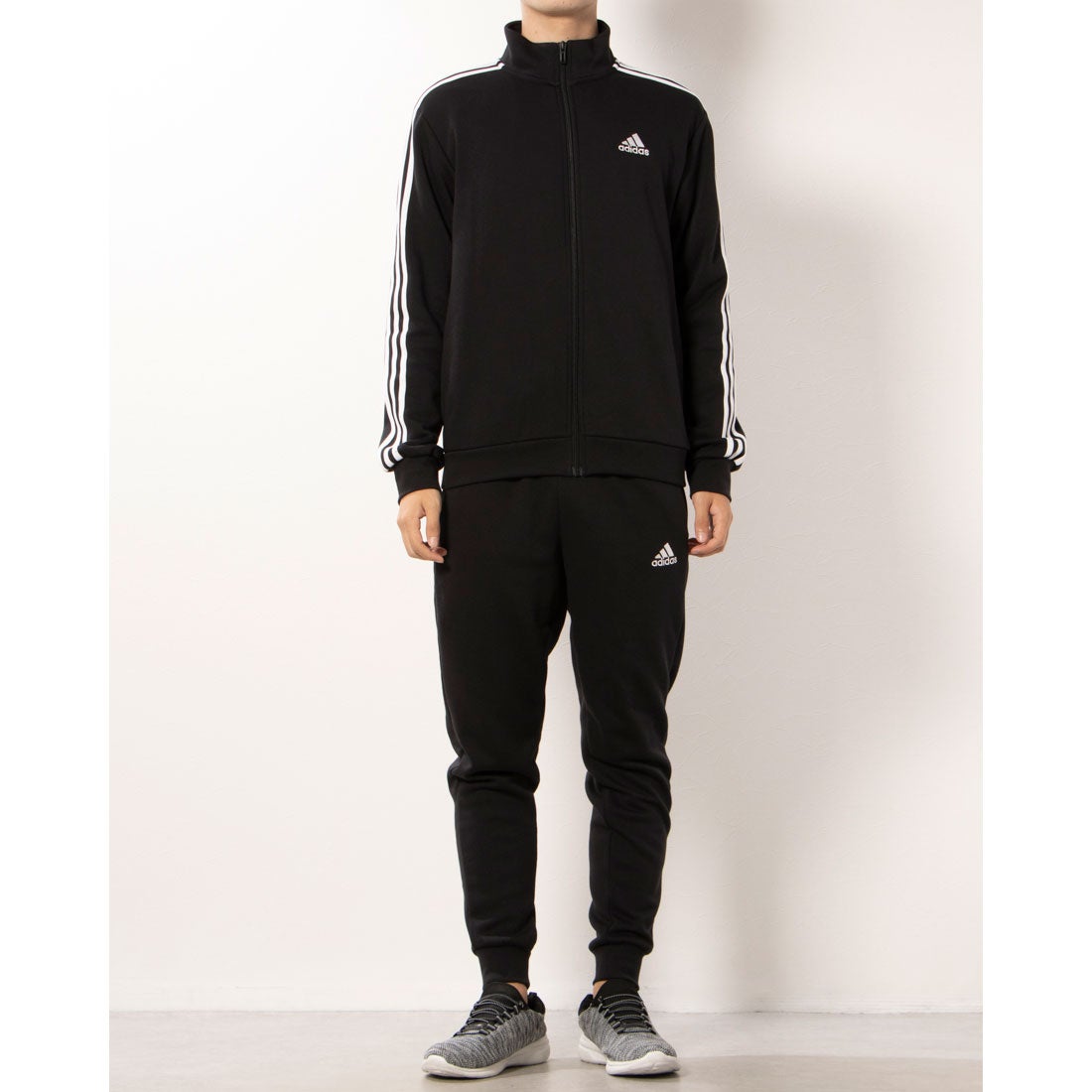 アディダス adidas メンズ ジャージ上下セット M 裏起毛 トリコット