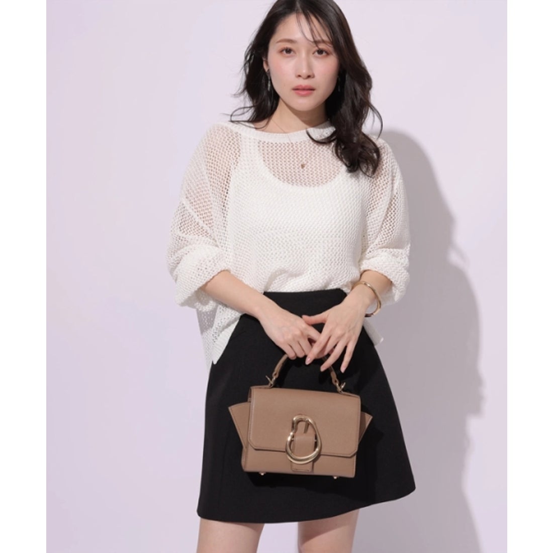 アプワイザー・リッシェ Apuweiser-riche バックジップフォルムミニ