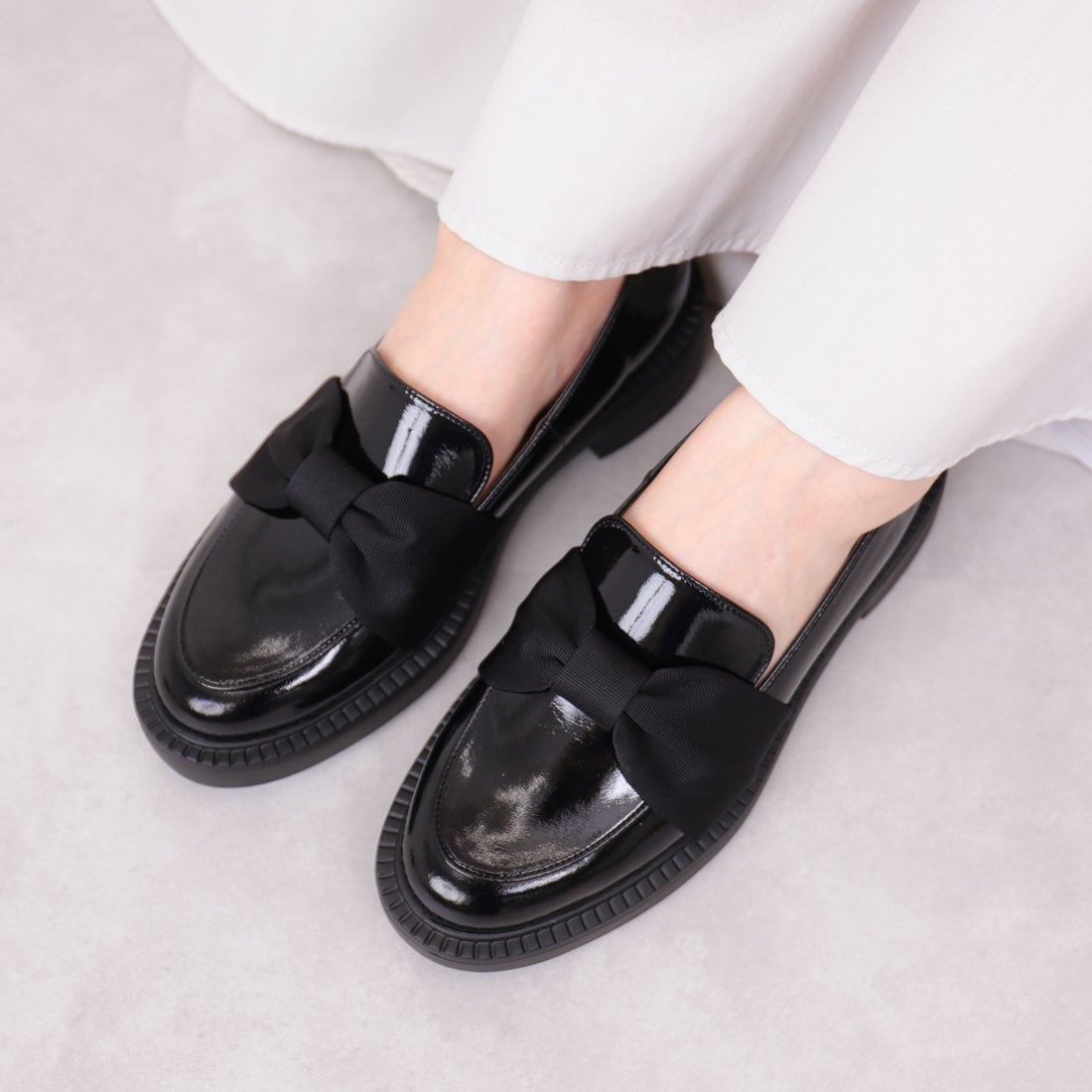 アルテミス バイ ダイアナ artemis by DIANA グログランリボン厚底