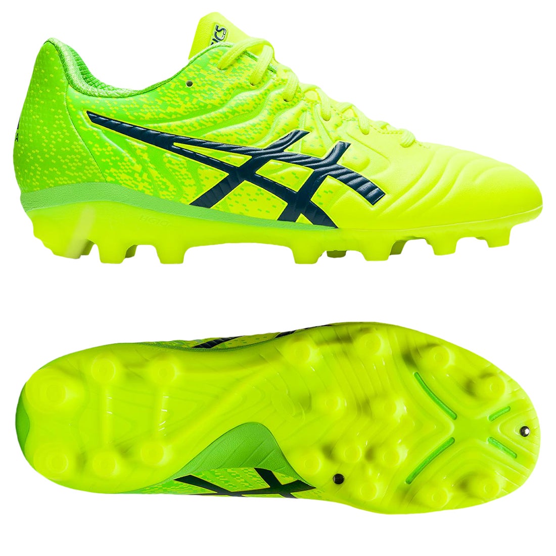 ASICS アシックス ウルトレッツァ 2 AI GS ジュニア(イエロー×グリーン