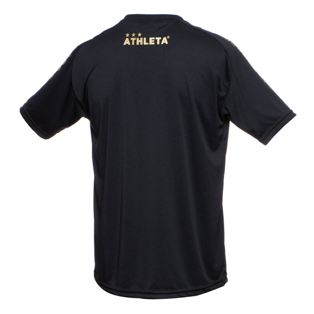 ATHLETA アスレタ 別注 プラTシャツ 半袖(ブラック×ゴールド) FP-426