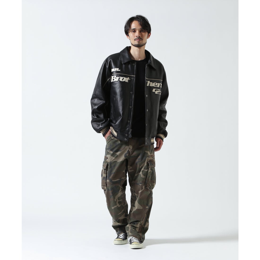 アヴィレックス AVIREX ☆×M．B．C．C． VARSITY JKT ＂FLAMEW