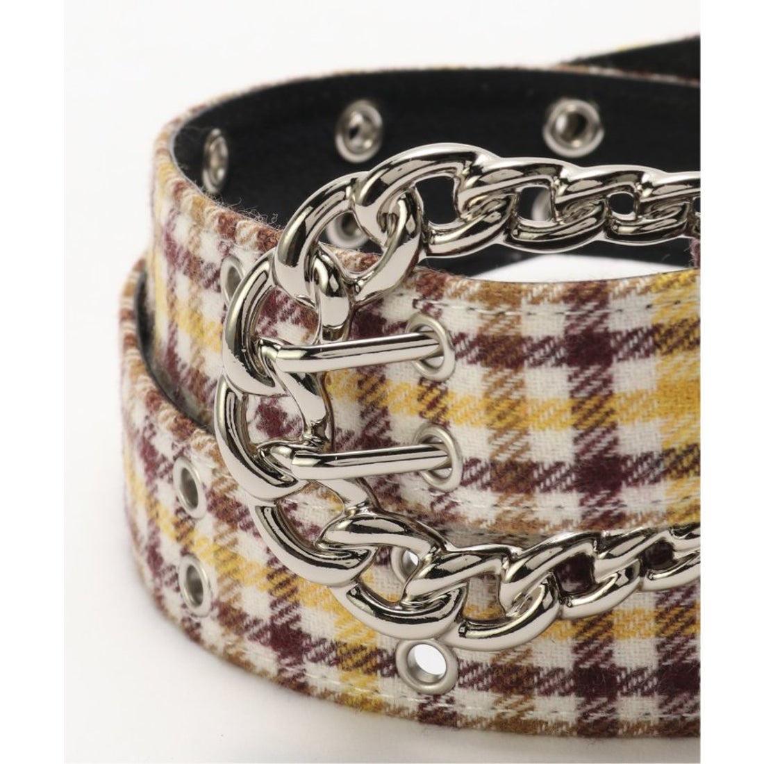 パルプ PULP AFB / エーエフビー FLANNEL CHECK BELT （ブラック