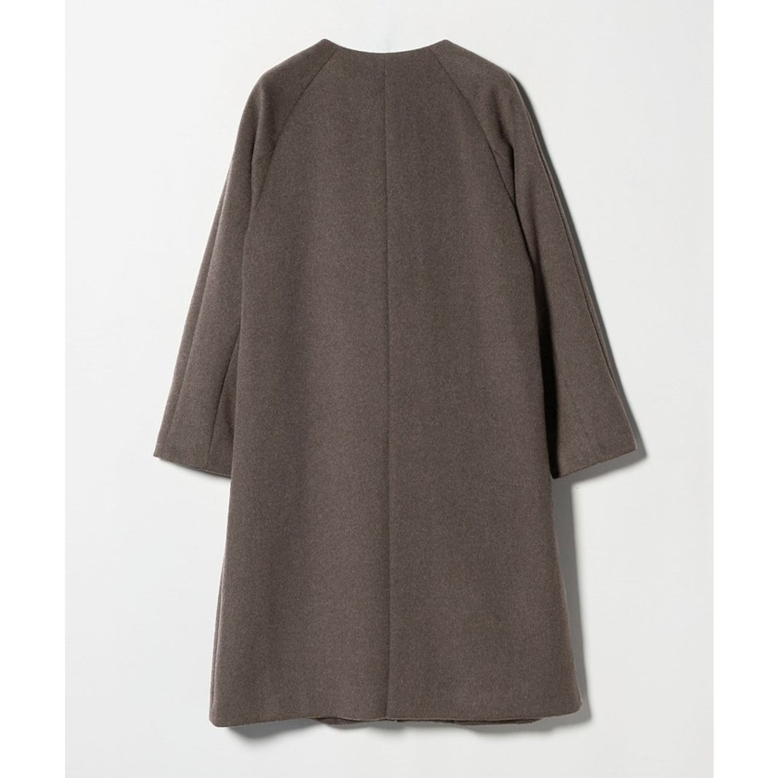 BEAUTY&YOUTH UNITED ARROWS 毛ナイロン ノーカラーコート （MD.GRAY