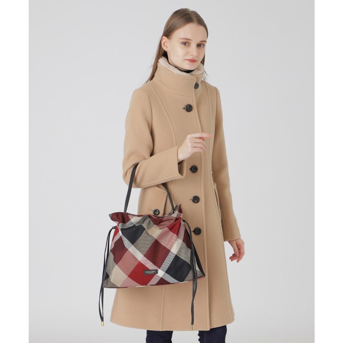 BURBERRY BLUE LABEL ポンチョ 毛78% 【公式通販】